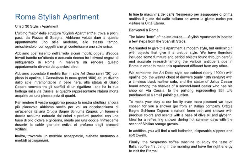 Crispi 30 Stylish Apartment ローマ エクステリア 写真